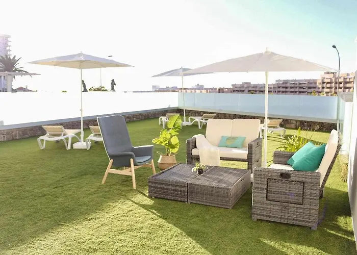 Ocean Garden 108 Con Jardín Privado Y Vista Al Mar * Costa Adeje (Tenerife)